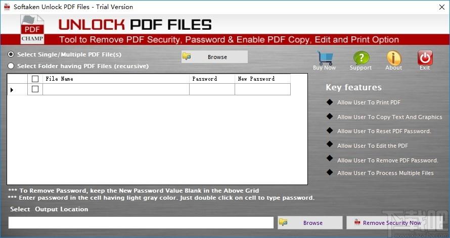 Softaken Unlock PDF Files下载,PDF解锁工具,PDF软件,密码移除,加密解密