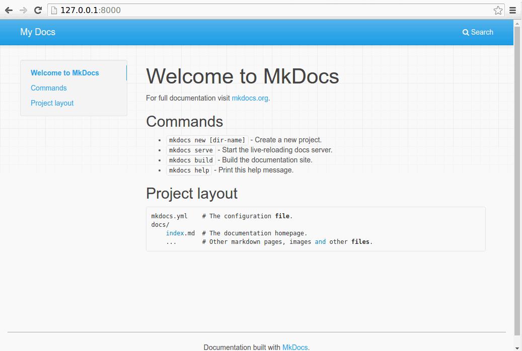 MkDocs下载,网页制作,静态网页